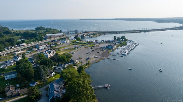 377 Mago Point Way Unit 1, Waterford, CT 06385 - aerial view of property and surrounding area with a nearby body of water and a notable bridge