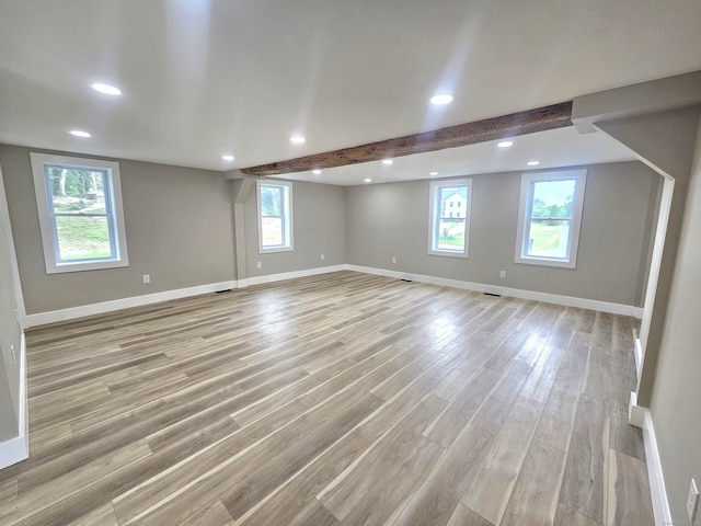 203 Old Jewett City Rd, Preston, CT 06365 - basement with light wood-style flooring, healthy amount of natural light, and recessed lighting
