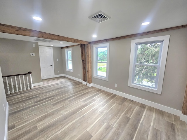 203 Old Jewett City Rd, Preston, CT 06365 - empty room featuring light wood-style floors and recessed lighting