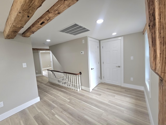 203 Old Jewett City Rd, Preston, CT 06365 - unfurnished room featuring light wood-style floors and recessed lighting
