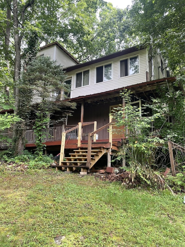 100 Park Rd, Oxford, CT 06478 - view of front of property with a wooden deck