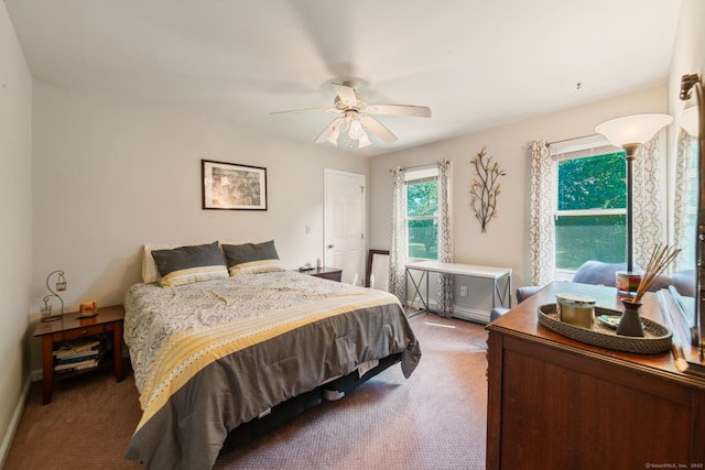 48 Greenwood Cir, Seymour, CT 06483 - carpeted bedroom with ceiling fan and baseboards