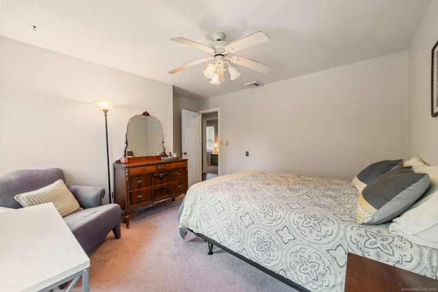 48 Greenwood Cir, Seymour, CT 06483 - bedroom featuring light carpet and ceiling fan