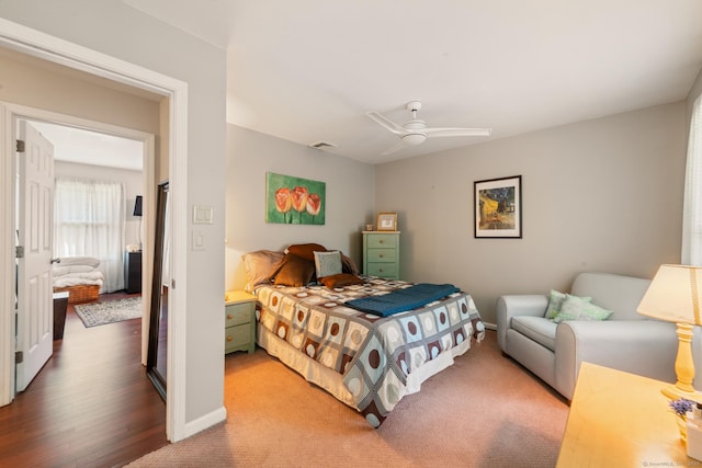 48 Greenwood Cir, Seymour, CT 06483 - carpeted bedroom with a ceiling fan