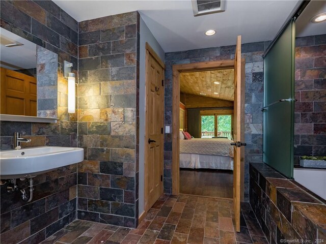 10 Firetower Rd, Killingworth, CT 06419 - ensuite bathroom featuring tile walls and a shower