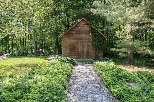 10 Firetower Rd, Killingworth, CT 06419 - view of outbuilding with a wooded view