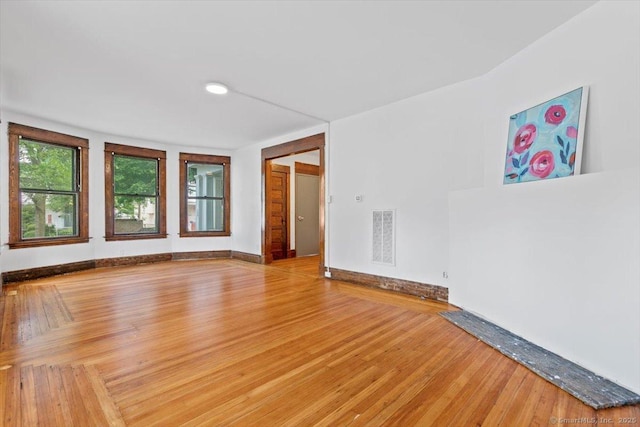 212 Maple St, New Haven, CT 06511 - empty room featuring light wood-style flooring and baseboards