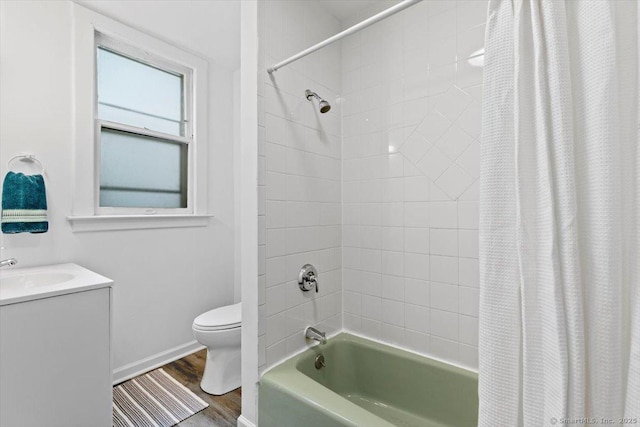 212 Maple St, New Haven, CT 06511 - bathroom with shower / tub combo, wood finished floors, and vanity