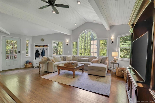 9 Madrina Ln, Madison, CT 06443 - living area with a baseboard heating unit, wood finished floors, and ceiling fan
