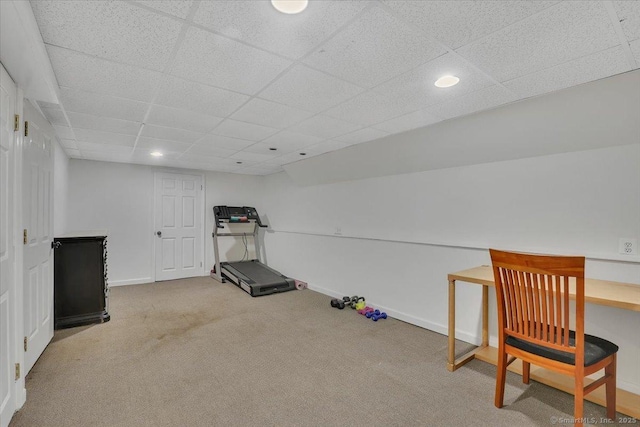 9 Madrina Ln, Madison, CT 06443 - unfurnished office with carpet, recessed lighting, and a drop ceiling