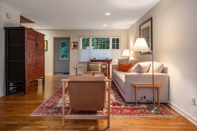 65 Main St Unit 39, Essex, CT 06442 - living area featuring wood finished floors and recessed lighting