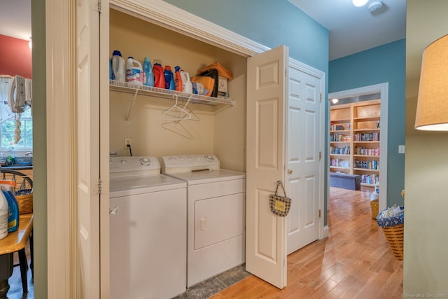 2 Warren Gln, Burlington, CT 06013 - laundry area featuring washer and clothes dryer and light wood finished floors