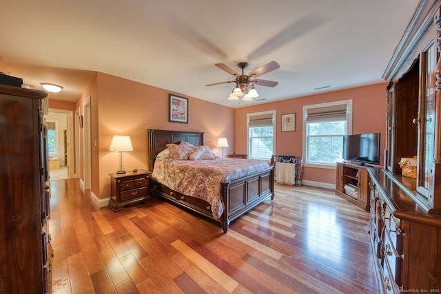 2 Warren Gln, Burlington, CT 06013 - bedroom with light wood-type flooring and a ceiling fan