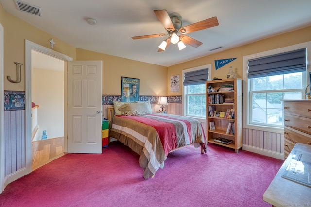 2 Warren Gln, Burlington, CT 06013 - carpeted bedroom featuring a ceiling fan and baseboards