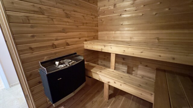 355 Oregon Rd, Cheshire, CT 06410 - relaxing sauna with wood walls and wood finished floors