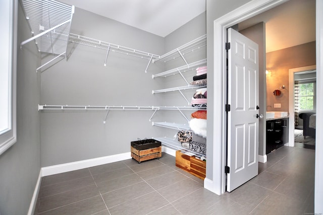 419 Briarwood Dr, Manchester, CT 06040 - walk in closet featuring tile patterned floors