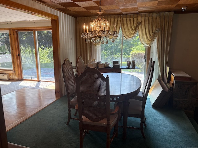 15 S Meadow Dr, Danbury, CT 06811 - dining area featuring carpet flooring and a chandelier