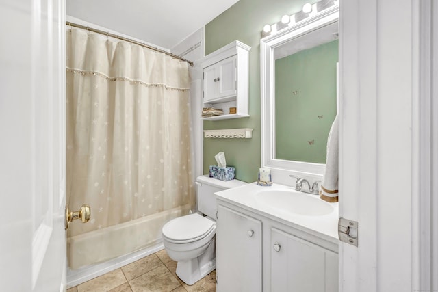 97 Ferry Ct Unit 97, Stratford, CT 06615 - bathroom with vanity, shower / bath combination with curtain, and tile patterned floors