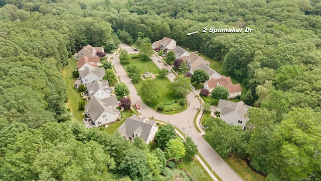 2 Spinnaker Dr Unit 2, East Lyme, CT 06357 - aerial view of residential area featuring a heavily wooded area