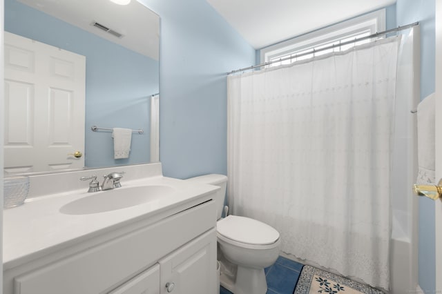 2 Spinnaker Dr Unit 2, East Lyme, CT 06357 - full bathroom with tile patterned floors, vanity, and shower / bath combination with curtain