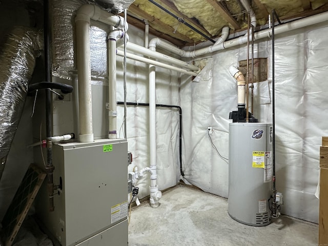 39 Ames Ave Unit A, Meriden, CT 06451 - utility room with water heater