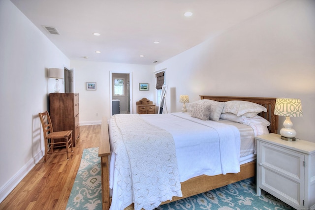 1221 Merritt St, Fairfield, CT 06825 - bedroom with light wood-style floors and recessed lighting