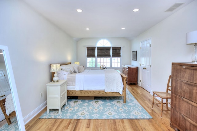 1221 Merritt St, Fairfield, CT 06825 - bedroom featuring light wood finished floors and recessed lighting