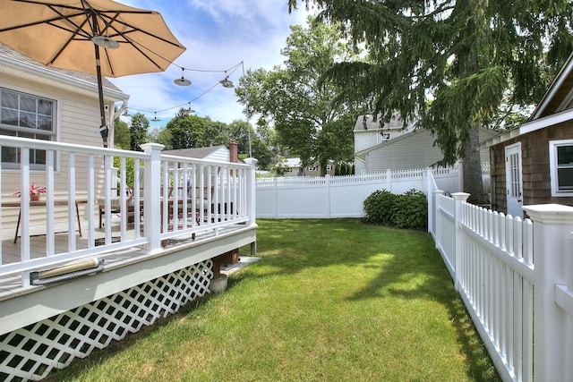 1221 Merritt St, Fairfield, CT 06825 - fenced backyard with a deck