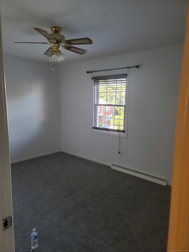 51 Savin Park Unit 51, West Haven, CT 06516 - carpeted spare room featuring baseboard heating and a ceiling fan