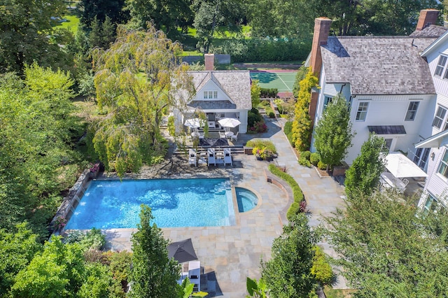 14 Market St, Ridgefield, CT 06877 - swimming pool featuring a patio area