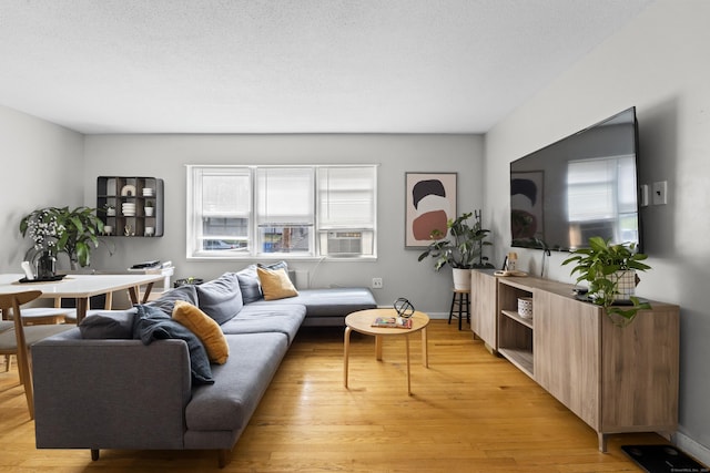 212 Sheffield Ave, New Haven, CT 06511 - living area featuring light wood finished floors and cooling unit