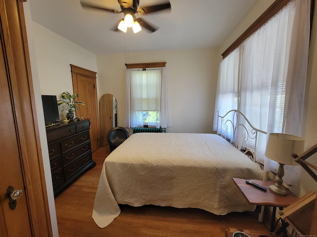 50 Tracy Ave, Waterbury, CT 06706 - bedroom with wood finished floors and ceiling fan
