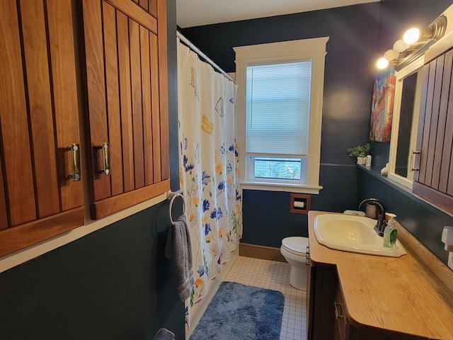 50 Tracy Ave, Waterbury, CT 06706 - full bathroom featuring vanity, tile patterned flooring, and a shower with shower curtain