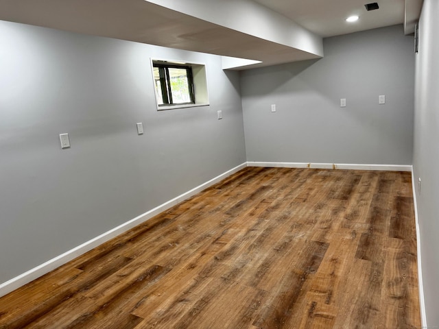 26 Nejako Dr, Middletown, CT 06457 - below grade area with wood finished floors and recessed lighting