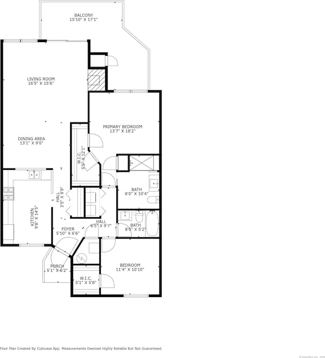 5 Mansfield Grove Rd Apt 341, East Haven, CT 06512 - view of room layout