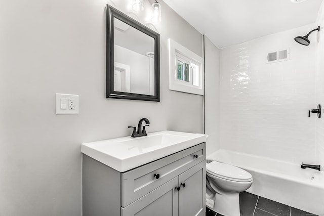 222 Wakelee Ave, Ansonia, CT 06401 - full bath with vanity, bathtub / shower combination, and tile patterned flooring