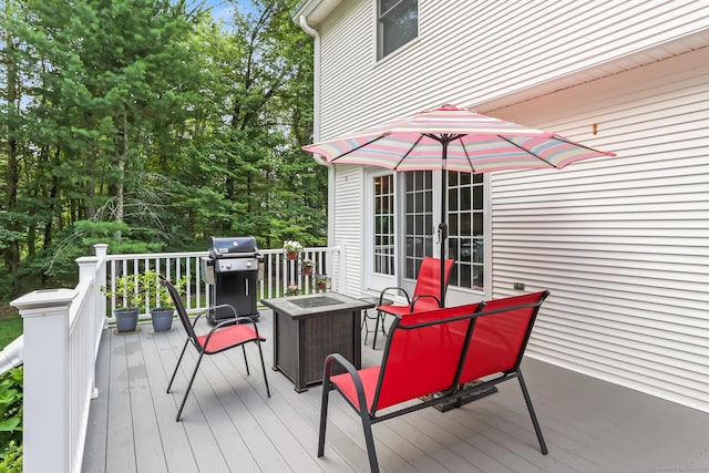 4 Adams Rd, Simsbury, CT 06089 - wooden deck featuring grilling area