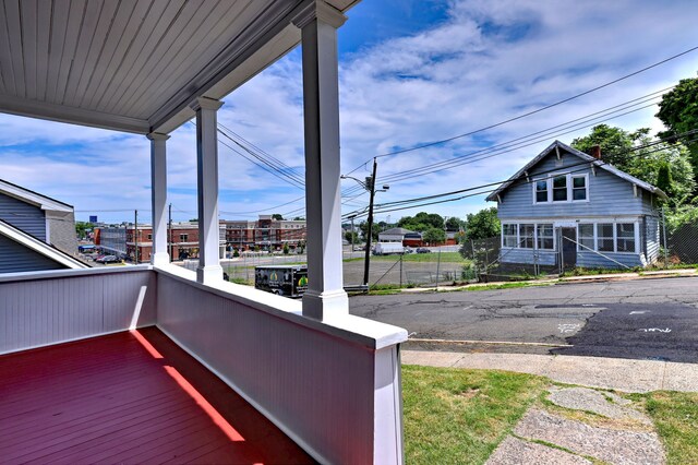 21 Orange Ter, West Haven, CT 06516 - view of wooden deck