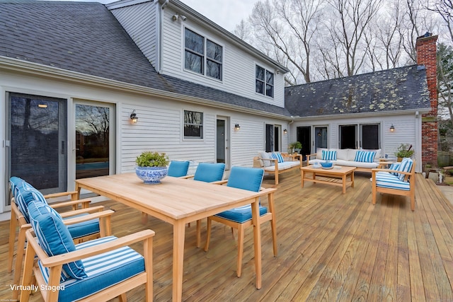 37 Skyline Dr, Groton, CT 06340 - deck with outdoor lounge area and outdoor dining area