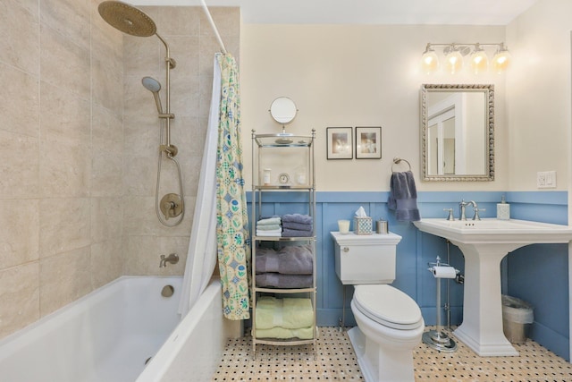 20 Cedar Crest Pl, Norwalk, CT 06854 - bathroom with shower / tub combo with curtain and toilet