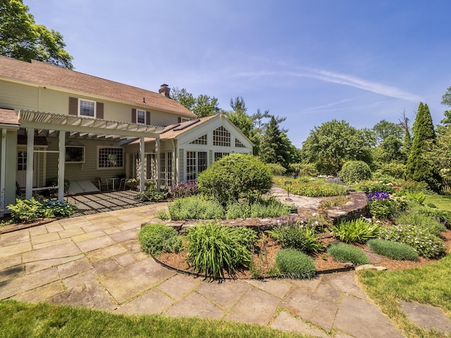 51 Powderhorn Dr, Ridgefield, CT 06877 - view of yard featuring a pergola and a patio