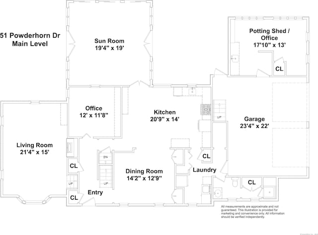 51 Powderhorn Dr, Ridgefield, CT 06877 - view of floor plan / room layout