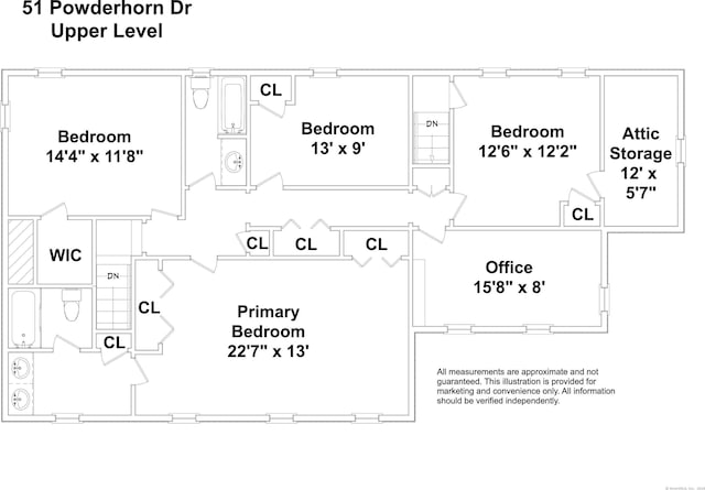 51 Powderhorn Dr, Ridgefield, CT 06877 - view of floor plan / room layout