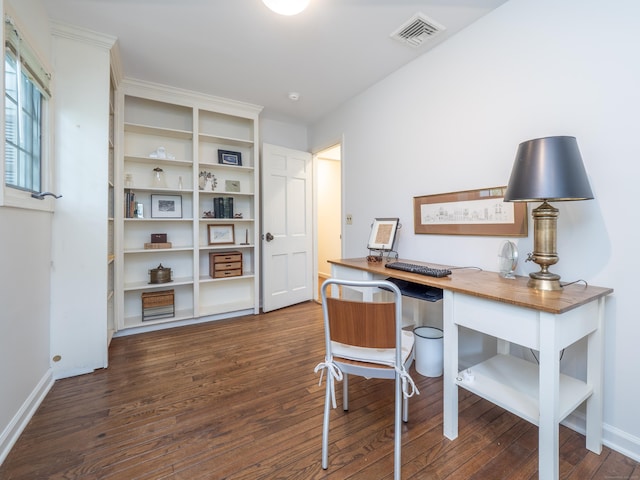 51 Powderhorn Dr, Ridgefield, CT 06877 - office with dark wood-type flooring and baseboards