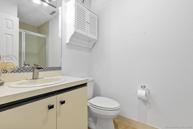 93 Cosey Beach Ave Apt 5, East Haven, CT 06512 - full bathroom with a shower stall, vanity, and tile patterned floors