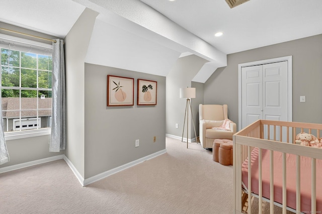 215 Georgetown Dr, Glastonbury, CT 06033 - carpeted bedroom featuring a closet and recessed lighting