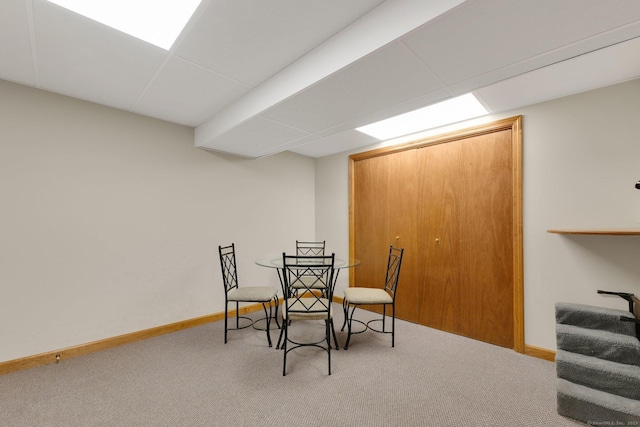 215 Georgetown Dr, Glastonbury, CT 06033 - dining area with carpet and baseboards