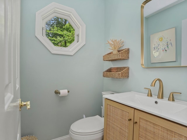 119 Deforest Rd, Wilton, CT 06897 - half bathroom featuring vanity and toilet