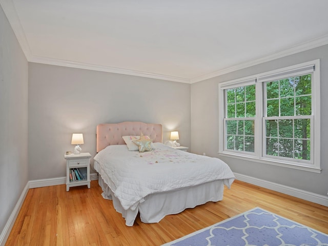 119 Deforest Rd, Wilton, CT 06897 - bedroom featuring crown molding and light wood-style flooring