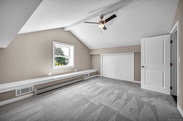 2 Riverview Pl, Cromwell, CT 06416 - bonus room with a baseboard radiator, ceiling fan, and carpet